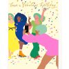 Celebrating a fabulous birthday with friends, vibrant confetti, and joyful moments. Perfect birthday greeting card for celebrating special occasions with loved ones. Bright, cheerful, and fun design.