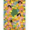 Bright floral birthday card featuring four illustrated women dancing among colorful flowers with the message "Have a Great Birthday" in the center. Perfect for celebrating special occasions with vibrant, cheerful designs.