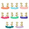 Colorful Christmas Reindeer Headbands with Glitter Antlers for Holiday Festivities and Party Accessories.