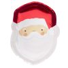 Foil Santa candy wrapper with festive Santa face design, perfect for Christmas holiday treats and party favor decoration. Unique holiday-themed edible packaging.