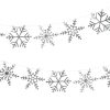 Glitter snowflake string lights for holiday decor.