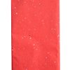 Vibrant red luxury tissue paper with sparkling silver glitter accents, ideal for gift wrapping and special occasion presentations.
