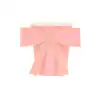 Pink gift box with a large pastel pink bow, ideal for wrapping presents or party favors. Perfect for special occasions, celebrations, and gift-giving. Stylish and charming wrapping solution from The Wraperie.