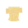 A yellow slime cup with a white bow, providing a playful and cute aesthetic for party favors or themed events.