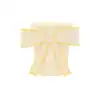 Cream-colored paper cup with yellow ribbon design for wedding or celebration, from The Wraperie.