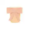 Pink silicone tumbler with a matching bow-shaped lid for drinks and beverages.