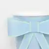 Luxury pastel blue gift box with satin ribbon and bow for special occasions, elegant packaging for presents, attractive wrapping for celebrations and holidays, The Wraperie premium gift wrap service.