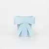Elegant light blue gift box with a satin bow, perfect for special occasions or corporate gifts. High-quality packaging to impress your loved ones with a touch of sophistication.