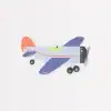 Cardboard airplane wall decor, kids room wall art, playful aircraft illustration, nursery decoration, The Wraperie themed wall sticker.