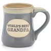World's best grandpa coffee mug, ceramic mug with humorous text, perfect gift for grandfathers, The Wraperie.