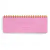 Bright pink keyboard planner notepad with spiral binding, perfect for organizing your schedule, notes, and tasks; Smitten on paper, made in the USA.