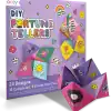 DIY Fortune Tellers craft kit for kids, fun educational activity to create personalized fortune tellers with colorful designs and positive messages, ideal for children ages 6+ at The Wraperie.