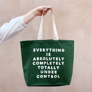 Under Control Green tote bag