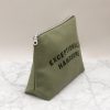 Green canvas pouch with 