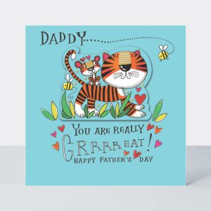 Daddy you are grrreat card tigers