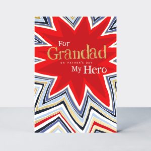 Grandad on Father's Day my hero card