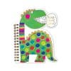 Colorful dinosaur notebook cover with playful design and 