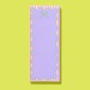Bow slim list pad lilac