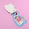 Colorful unicorn-themed sticky note set featuring a whimsical design with hearts, rainbows, and stars, perfect for fun and creative note-taking or stationery collection.