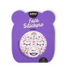Colorful face stickers set with cute, kawaii-inspired designs, perfect for face decoration, love, and fun expressions. Includes 85 waterproof, skin-safe face stickers for all ages.