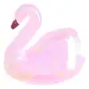 Pink inflatable swan pool float, perfect for summer pool parties and lounging. Unique and charming, ideal for relaxing in the pool or lake during sunny days.