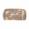 Beige and gold marble print insulated lunch bag from The Wraperie, perfect for stylish meal storage.