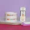 Colorful days of the week washi tape on refillable tape dispenser, cute decorative stationery, creative desk accessories, weekend start planner, functional and fun office supplies.