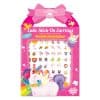 Unicorn-themed sticky earrings set with colorful, playful designs suitable for children ages 3 and up. Perfect for creative accessory making and fun dress-up activities.