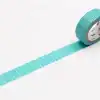 Blue decorative washi tape with geometric pattern, perfect for gift wrapping and craft projects at The Wraperie store.