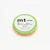 3. Neon-colored adhesive tape rolls with 3mm width, perfect for craft and decoration projects from The Wraperie.