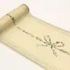 Elegant decorative wallpaper roll with floral and bow design, perfect for home decor and interior styling.