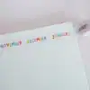 Colorful monthly headers for bullet journal or planner, featuring months from November to February in vibrant, eye-catching letters. Perfect for organized planning and creative journaling.