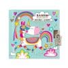 Colorful unicorn-themed secret diary with rainbow designs, hearts, stars, and a lock, perfect for kids and teens who love whimsical and magical stationery accessories.