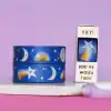 Wraperie celestial-themed decorative tape with moon, star, and rainbow design for planners and crafts.