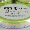 3. pastel green MT slim 3mm adhesive washi tape, 3-pack, perfect for crafts and decorating stationery, from The Wraperie.