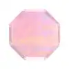 Vegan wax melt warmer in iridescent pink, ideal for creating a calming atmosphere with fragrant wax melts. Perfect for home decor and aromatherapy, enhancing relaxation and ambiance.