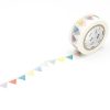 Colorful decorative tape with bunting pattern for crafts and gifts | The Wraperie.