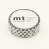 Kamoji paper washi masking tape with black polka dots, ideal for craft and decorative projects, showcasing a stylish and versatile adhesive tape for DIY enthusiasts.