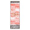Bright red and white tie-dye birthday candles in a sleek box, perfect for celebration cakes and party decor. Creates a festive atmosphere with vibrant colors and fun design.