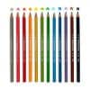 Colorful wooden pencils with star-shaped tops in various vibrant colors, ideal for creative artwork and school projects.