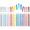 Rainbow chalk markers set, vibrant colorful chalk markers for esl, teachers, and arts and crafts, 20-piece assortment for creative projects and classroom activities.
