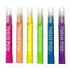 Bright neon highlighters in pink, orange, yellow, green, blue, and purple displaying 