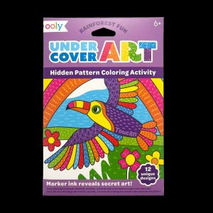 Undercover Art hidden patterns coloring activity