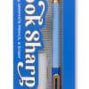 Blue Snitty 2,000+ Sharp Graphite Pen with Gold Accents, Eraser, and Refillable Tip - Perfect for Creative Writing and Office Use.
