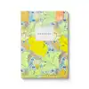 V&A Neon Floral Series notebook with vibrant yellow, blue, and orange abstract floral pattern on cover, perfect for journaling and creative writing.