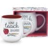Love teach inspire teacher mug
