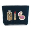 Makeup beaded medium pouch