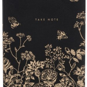 A5 Black gold bees notebook
