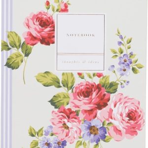 A5 roses clothbound notebook