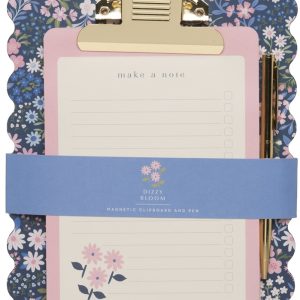 Blooms A5 clipboard and pen